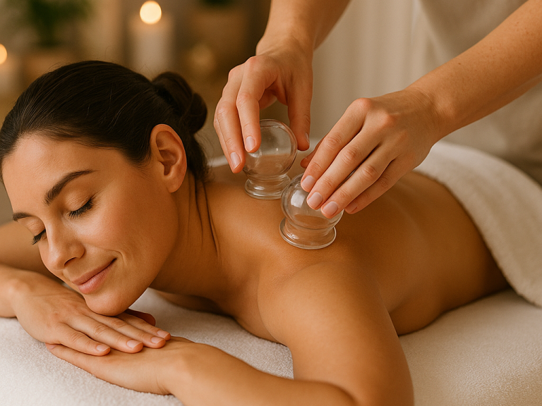 Schröpfkopfmassage in Königsmoos Neuburg und Karlshuld – traditionelle Methode gegen Verspannungen. 